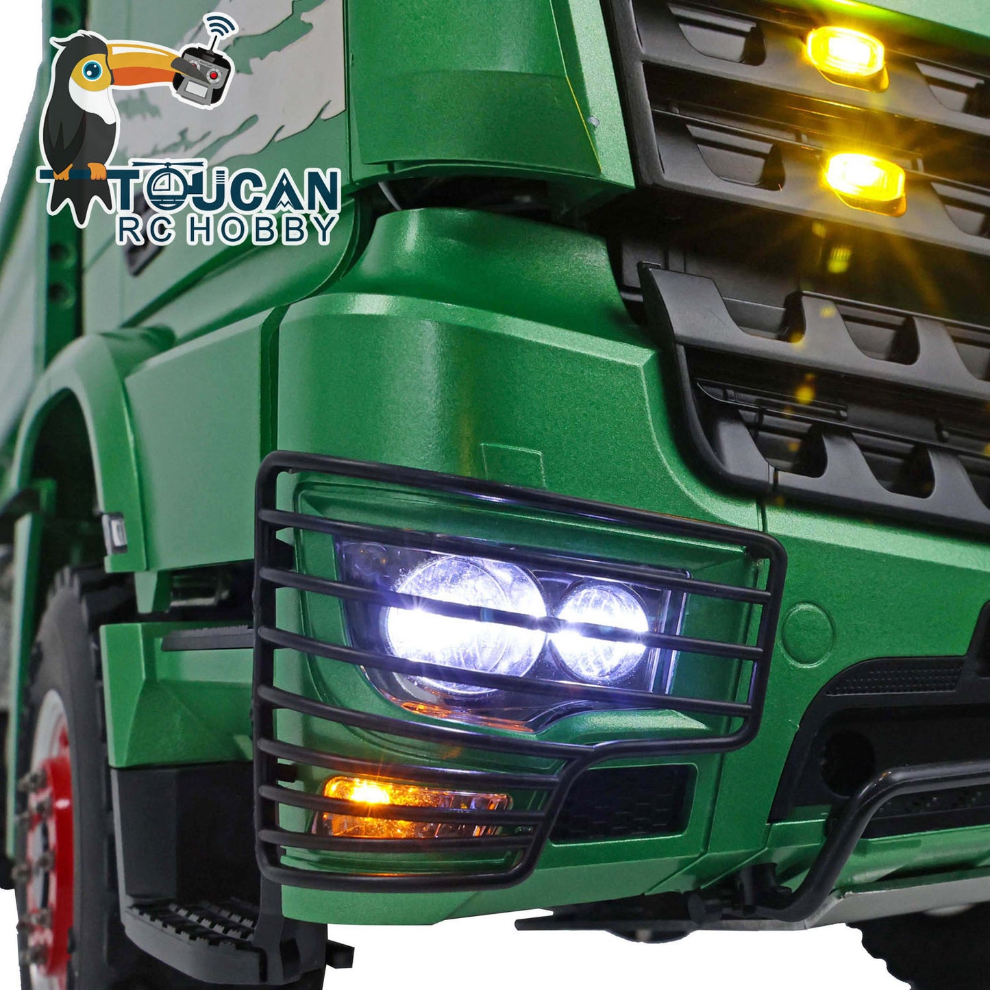LESU K3363 Cabin 1/14 Metal 6x6 RC Hydraulic Dump Truck 3 Speed Transmission FlySky I6S Radio Controller Differential Lock for Model Enthusiast