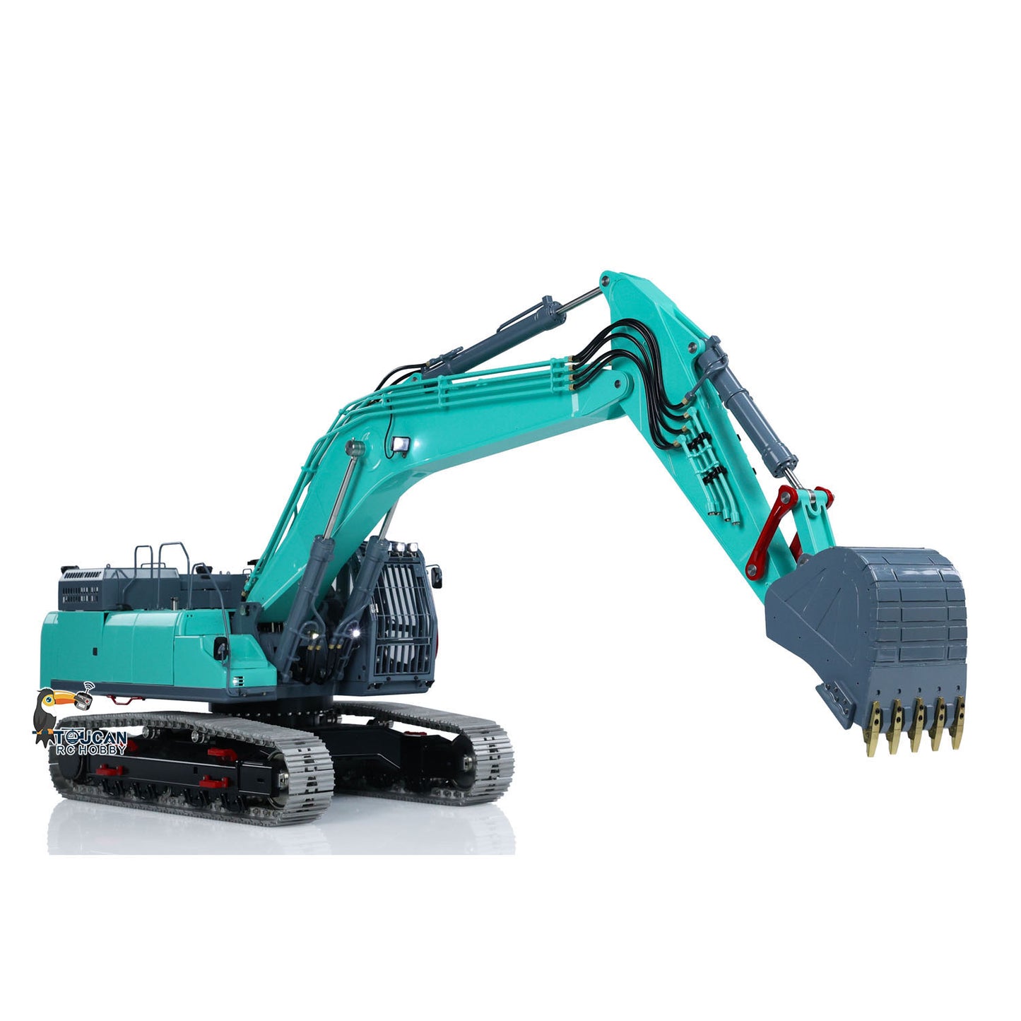 LESU 1/14 Remote Control Metal Hydraulic Excavator SK500 RC Digger Finished Model 6CH Valve 3MAP Pump Brass Relief Valve Lights