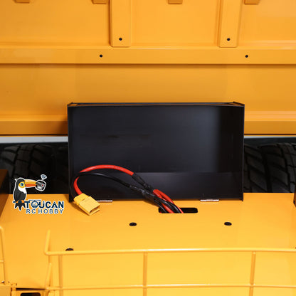 TOUCAN RC HOBBY JDMODEL JDM 118F Camion benne hydraulique radiocommandé 1/14 4x4, engin de chantier, modèle réduit, système d'éclairage évolutif
