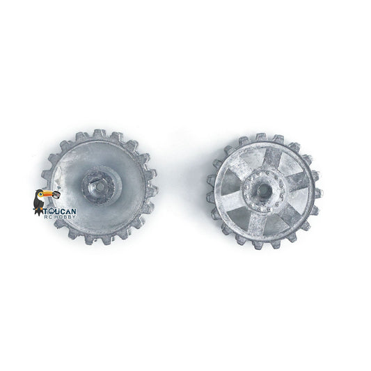 1Pair Metal Sprockets Driving Wheel Idler Wheel for HengLong 1/16 RC Battle Tank 3858 3859 German Panzer IV F F2 Military Armored Car