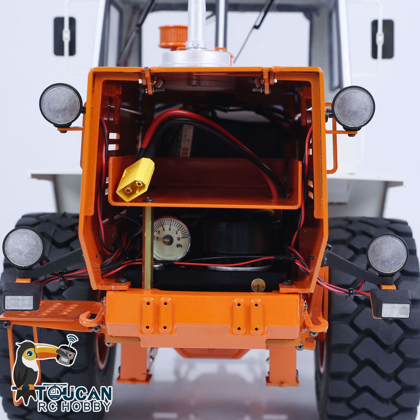 Toucanhobby T150K 1/12 Metal RC PNP Hydraulic Tractor 2 Speed Transmission 3 Way Valve I6S Controller Light Sound for Model Collectors