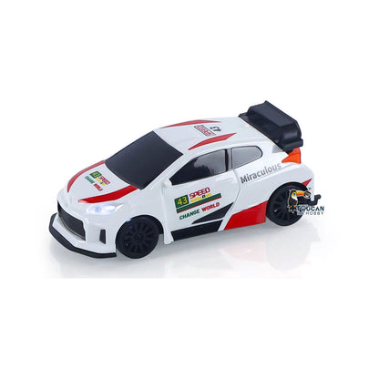 Fast Free Shipping 2.4GHz 1/43 RC Drift Car High Speed 4WD Racing Vehicles RTR Mini Car Toy Model Radio Battery Lights Gyroscope