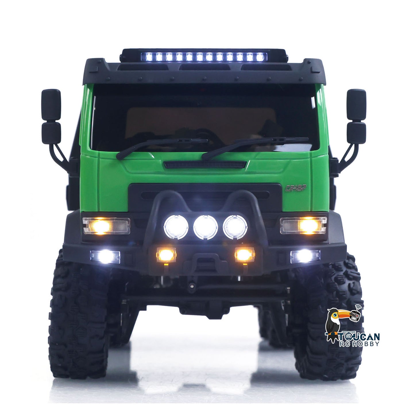 US Stock 1/18 Remote Control Flatbed Truck 6*6 Electric RC Off Road Vehicle Model Metal Chassis Gear Light System Flysky Radio No Sounds