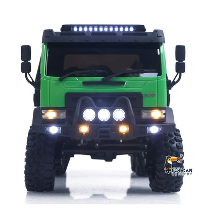 US Stock 1/18 Remote Control Flatbed Truck 6*6 Electric RC Off Road Vehicle Model Metal Chassis Gear Light System Flysky Radio No Sounds
