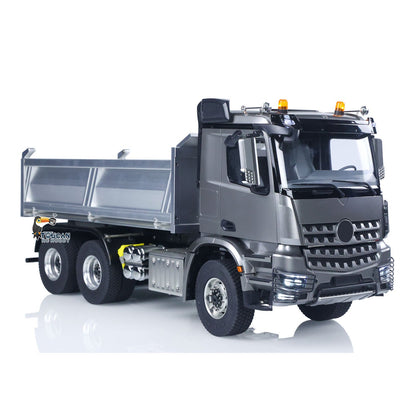 MD 1/14 6*6 Metal RC Hydraulic Dumper Truck 3348 2025Type 6WD Radio Controlled Tipper Lorry Car Model Metal Chassis 2Speed Gearbox Light Sound ESC Motor