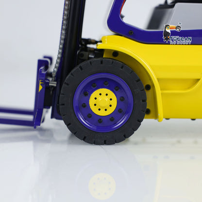 TOUCAN RC HOBBY LXY 1/14 Metal Hydraulic RC Forklift Remote Controlled Wheeled Transfer Car Construction Vehicles Light Sound FlySky I6S Radio Controller PNP RTR