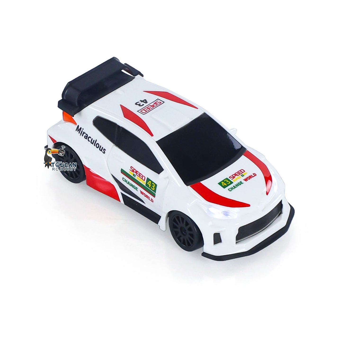 Fast Free Shipping 2.4GHz 1/43 RC Drift Car High Speed 4WD Racing Vehicles RTR Mini Car Toy Model Radio Battery Lights Gyroscope