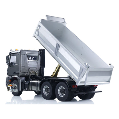 MD 1/14 6*6 Metal RC Hydraulic Dumper Truck 3348 2025Type 6WD Radio Controlled Tipper Lorry Car Model Metal Chassis 2Speed Gearbox Light Sound ESC Motor