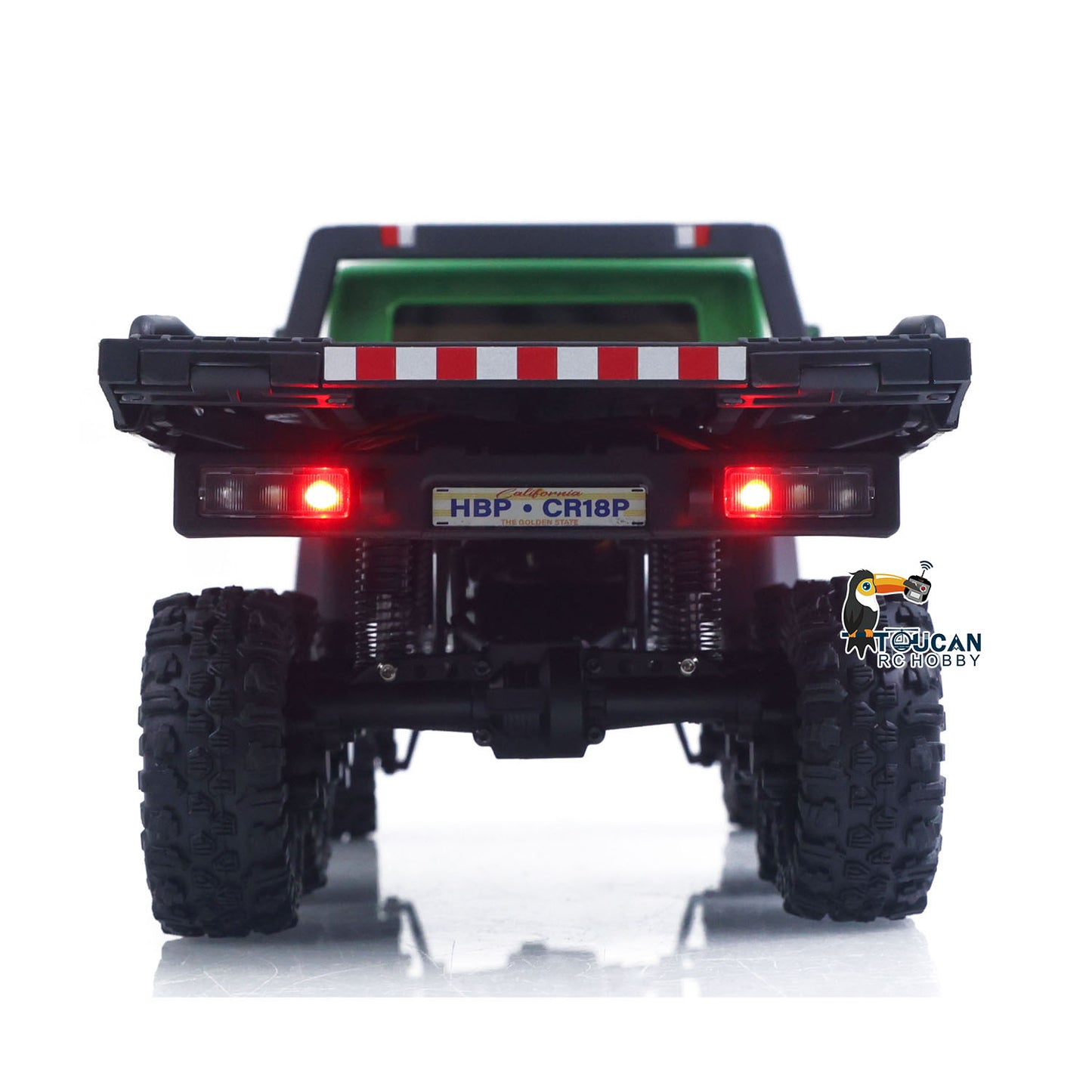 Fast Free Shipping for EU 1/18 Remote Control Flatbed Truck 6*6 Electric RC Off Road Vehicle Model Metal Chassis Gear Light System Flysky Radio No Sounds