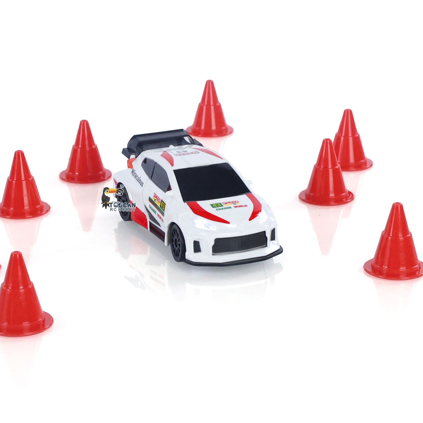 Fast Free Shipping 2.4GHz 1/43 RC Drift Car High Speed 4WD Racing Vehicles RTR Mini Car Toy Model Radio Battery Lights Gyroscope