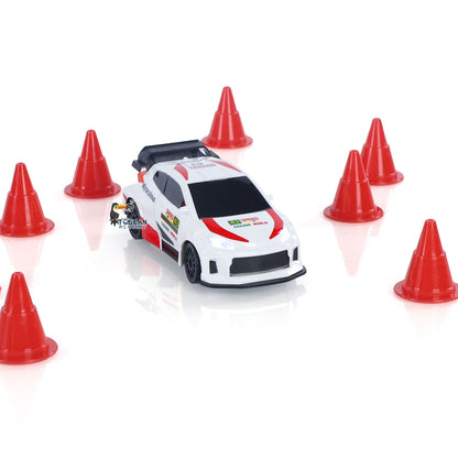 Fast Free Shipping 2.4GHz 1/43 RC Drift Car High Speed 4WD Racing Vehicles RTR Mini Car Toy Model Radio Battery Lights Gyroscope
