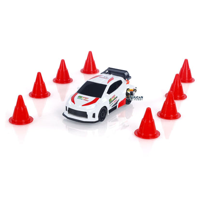 High Speed 2.4G Mini RC Drift Car 1/43 Racing Vehicles Gyroscope 4WD Ready to Go Mini Car Radio Battery Lights Model