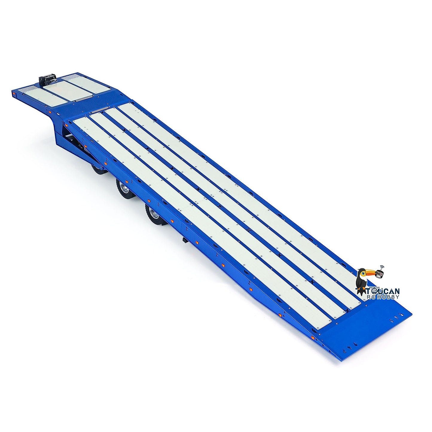 Degree Metal 3Axle Trailer 994 Electric Support Leg Winch For 1/14 TAMIYA Remote Control Tractor Truck DIY Model RC Excavator