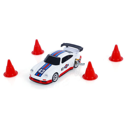 UK Stock High Speed 2.4G Mini RC Drift Car 1/43 Racing Vehicles Gyroscope 4WD Ready to Go Mini Car Toy Radio Battery Lights Model