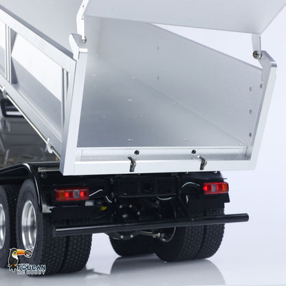 MD 1/14 6*6 Metal RC Hydraulic Dumper Truck 3348 2025Type 6WD Radio Controlled Tipper Lorry Car Model Metal Chassis 2Speed Gearbox Light Sound ESC Motor
