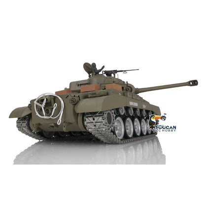 TOUCAN RC HOBBY Henglong 1/16 TK7.0 Customized USA M26 Pershing 3838 RTR RC Tank FPV BB IR 360 Degrees Turret Smoke Metal Tracks Drive Road Idlers Wheels Gearbox