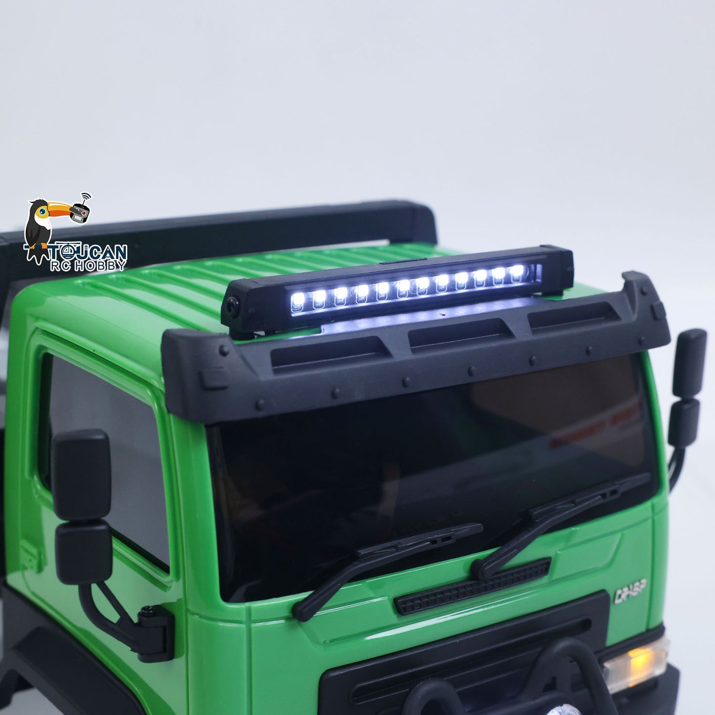 US Stock 1/18 Remote Control Flatbed Truck 6*6 Electric RC Off Road Vehicle Model Metal Chassis Gear Light System Flysky Radio No Sounds