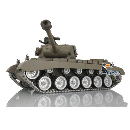TOUCAN RC HOBBY Henglong 1/16 TK7.0 Customized USA M26 Pershing 3838 RTR RC Tank FPV BB IR 360 Degrees Turret Smoke Metal Tracks Drive Road Idlers Wheels Gearbox
