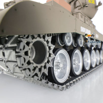 TOUCAN RC HOBBY Henglong 1/16 TK7.0 Customized USA M26 Pershing 3838 RTR RC Tank FPV BB IR 360 Degrees Turret Smoke Metal Tracks Drive Road Idlers Wheels Gearbox
