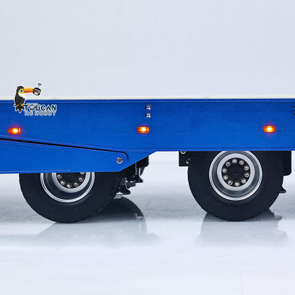 Degree Metal 3Axle Trailer 994 Electric Support Leg Winch For 1/14 TAMIYA Remote Control Tractor Truck DIY Model RC Excavator