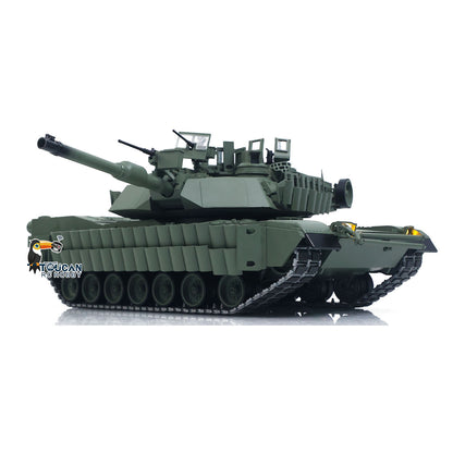 TOUCAN TUSK II 1/16 Metal Remote Control Tank 3918 Abrams M1A2 IR Dual Flow Gearbox Turret 360 Rotation Barrel Recoil Elevation
