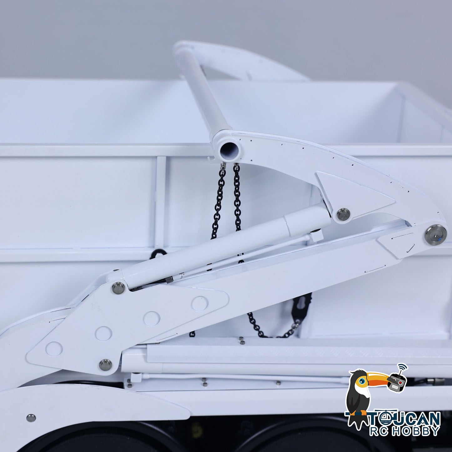 JXModel VL18U K3363 Cabin 1/14 Metal RC Hydraulic Skip Loader RTR 6x4 Axles Differential Lock 4-Way Valve 2-Speed Gearbox Light Sound for Collectors