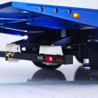 Degree Metal 3Axle Trailer 994 Electric Support Leg Winch For 1/14 TAMIYA Remote Control Tractor Truck DIY Model RC Excavator