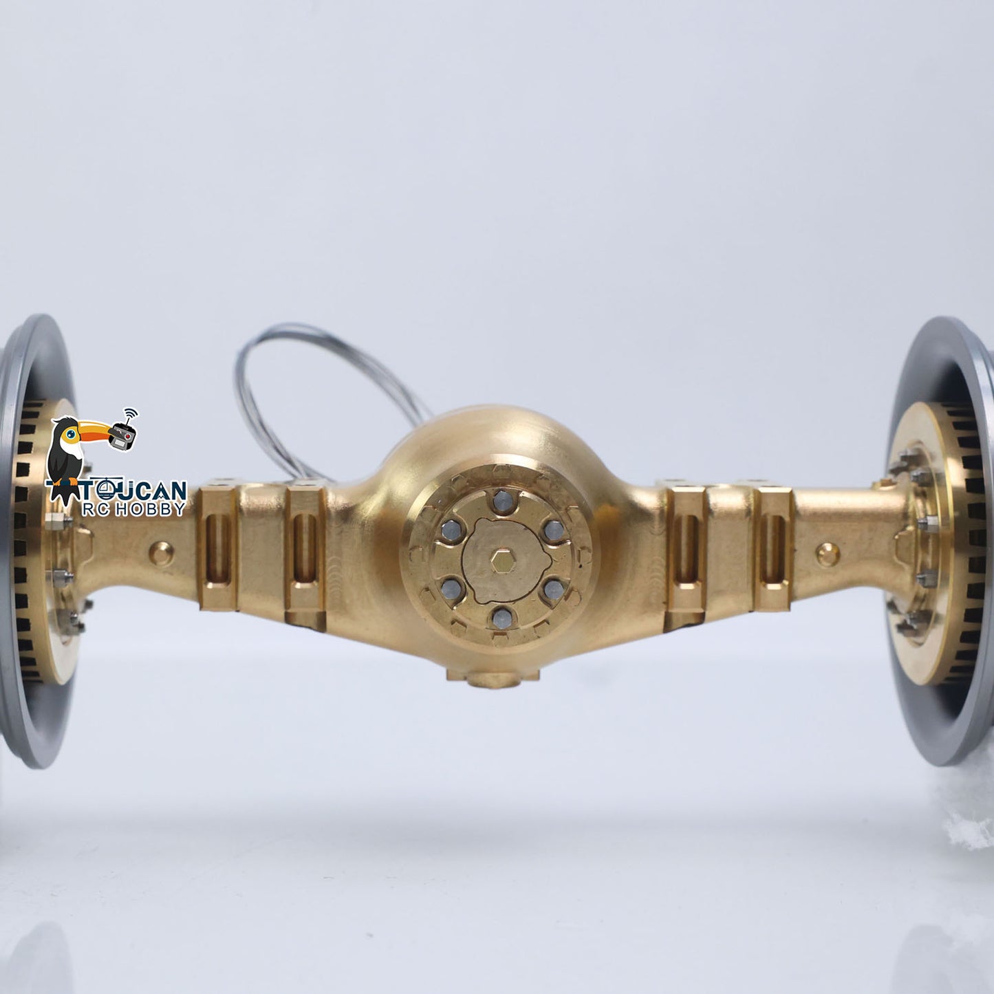 Brass Wheel Side Reduction Front/Rear Axles for 1/14 RC Articulated Truck E450C Radio Control Hydraulic Loader ZW370 JDM-198