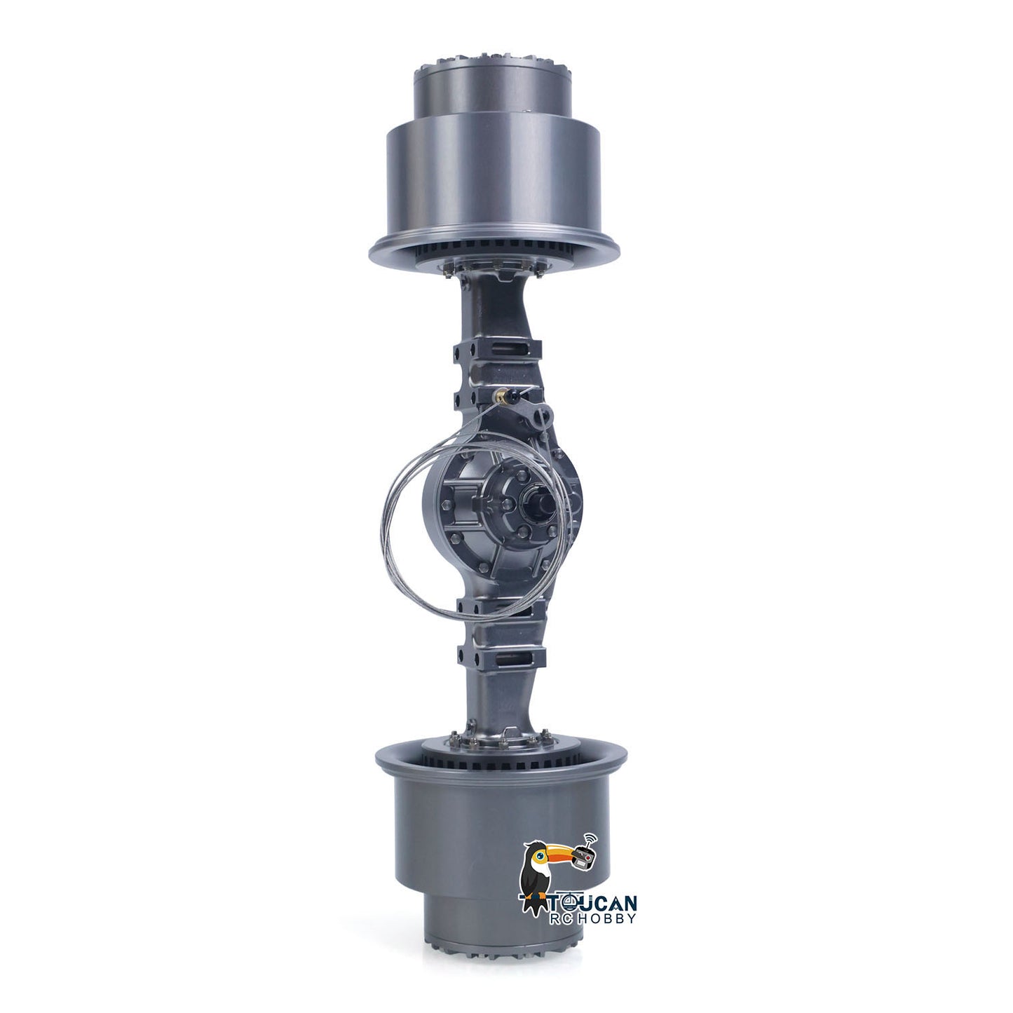 Metal Front Rear Axle Wheel Hub for JDModel 1/14 RC Hydraulic Loader ZW370 DIY Radio Controlled Construction Vehicle