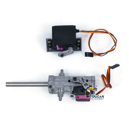 Henglong 1/16 RC Tank Rotating Gearbox Smoke Unit Board FPV System Infrared Combating System Receiver Plastic 340/360 Degree Rotating Gear Metal Antenna