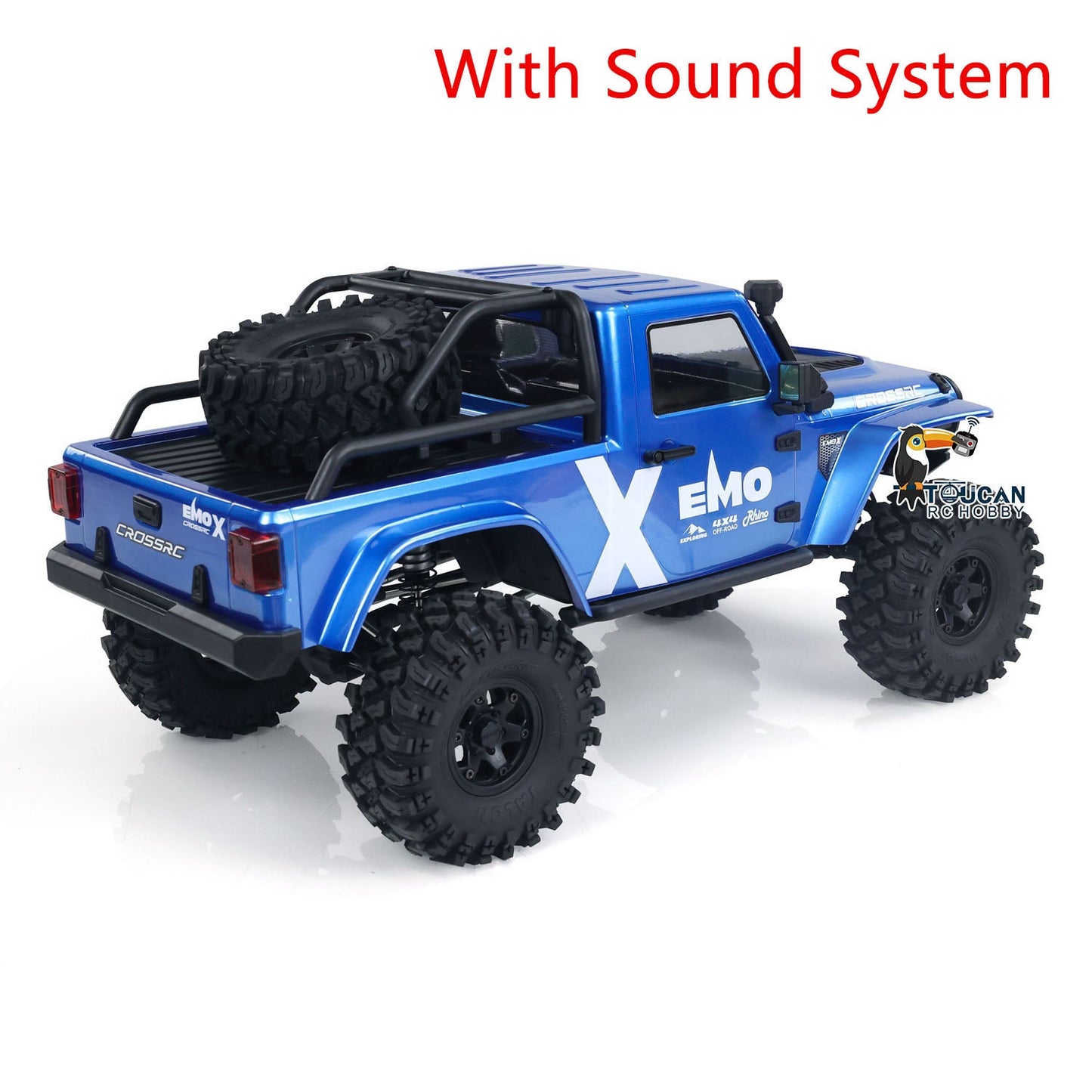 1/8 CROSS RC EMOX Off-road Vehicle Light Sounds Radio Control Crawler 2Speed Assembled Emulated Car Hobby Models 4WD
