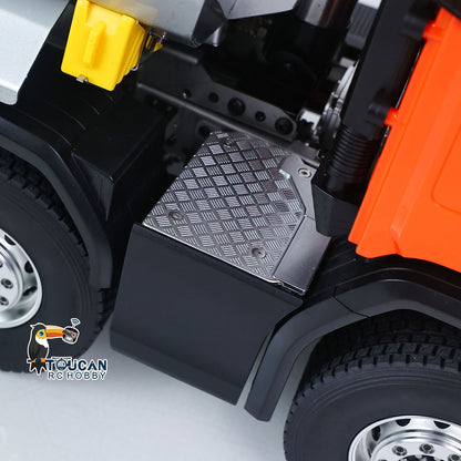 In Stock Double E G540 E118 1/14 8X8 Remote Control Hydraulic Dump Truck 2Speed RC Model Tipper Metal Chassis Differential Lock FLYSKY ST8 Radio