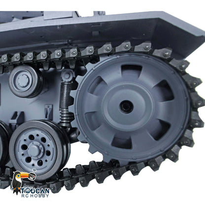 Henglong 1/16 RC Tank 7.0 Plastic Panzer III L 3848 Remote Control Tank w/ 360Degrees Rotating Turret FPV Steel Gearbox Smoking