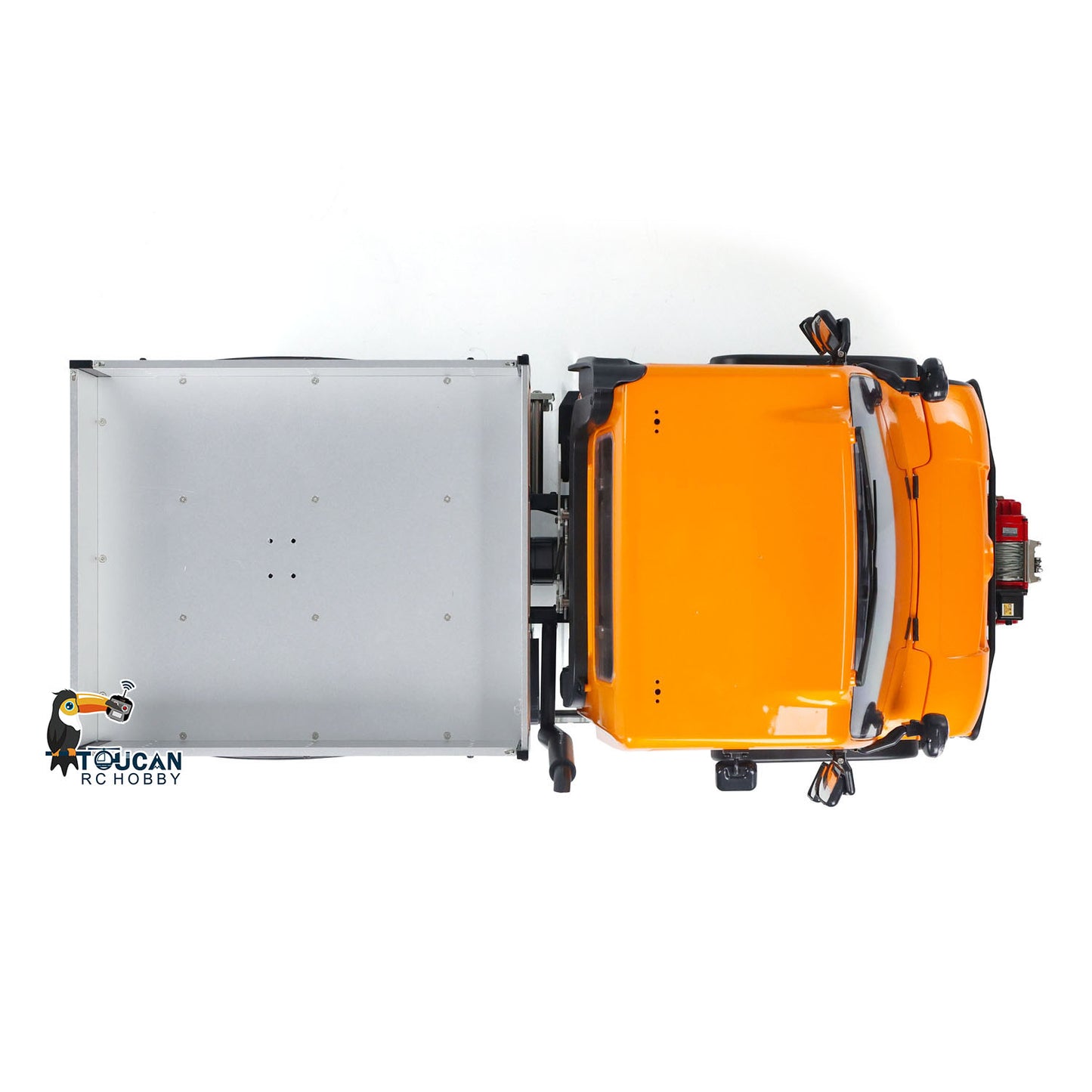 Fast Free Shipping 4X4 1/10 UNI U423 RC Off-road Vehicle Winch RTR Remote Control Rock Crawler Car Metal Bucket Brushed Motor ESC Differential Lock