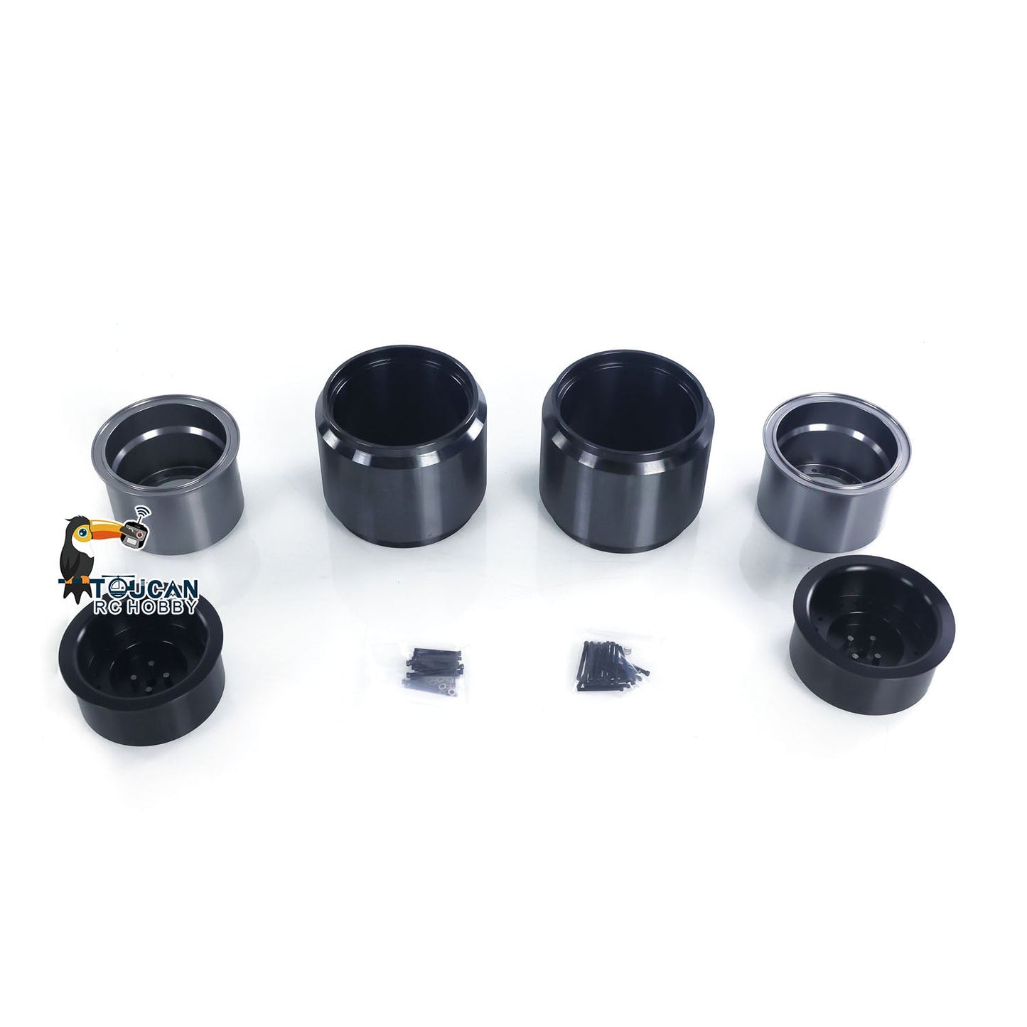 JDM-198 Metal Manual Quick Coupler/Wheel Hubs/Rubber Tire/Fork for 1/14 ZW370 RC Hydraulic Loader DIY Scale Models