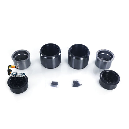 JDM-198 Metal Manual Quick Coupler/Wheel Hubs/Rubber Tire/Fork for 1/14 ZW370 RC Hydraulic Loader DIY Scale Models