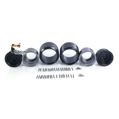 JDM-198 Metal Manual Quick Coupler/Wheel Hubs/Rubber Tire/Fork for 1/14 ZW370 RC Hydraulic Loader DIY Scale Models