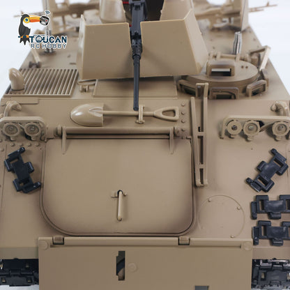 Fast Free Shipping 1/16 Tongde RC Tank M2412-B M113A1 ACAV Infrared 360 Turret Rotation Smoking Light Sound Remote Control Electric Model RTR