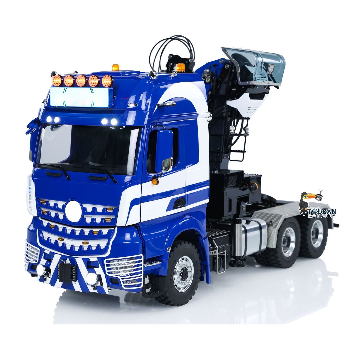 Unitru 03 RTR 3363 1/14 Radio Controlled Tractor Truck Metal Chassis Hydraulic Timber Crane 6X6 RC Lorry Car Smoke PL18EV