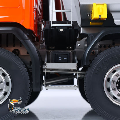TOUCAN RC HOBBY Double E E118 G540 1/14 Metal 8*8 RC RTR Hydraulic Dump Truck 2-Speed Gearbox Differential Lock ST8 Controller Light Sound for Model Collectors