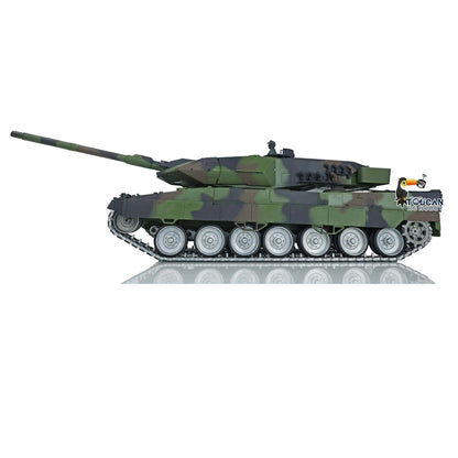 TOUCAN RC HOBBY Henglong 1/16 TK7.0 Leopard2A6 RTR RC Tank 3889 with Barrel Recoil BB IR Smoke Metal Single Rubber Tracks Gearbox Sprockets Idlers Road Wheels