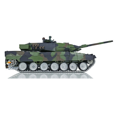 TOUCAN RC HOBBY Henglong 1/16 TK7.0 3889 Leopard2A6 RTR RC Tank 360 Degrees Turret Barrel Recoil Smoke BB IR Metal Single Rubber Tracks Sprockets Idlers Wheels Gearbox
