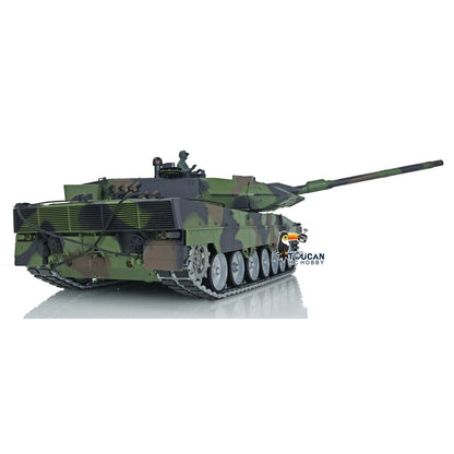 TOUCAN RC HOBBY Henglong 1/16 TK7.0 Leopard2A6 RTR RC Tank 3889 with Barrel Recoil BB IR Smoke Metal Single Rubber Tracks Gearbox Sprockets Idlers Road Wheels
