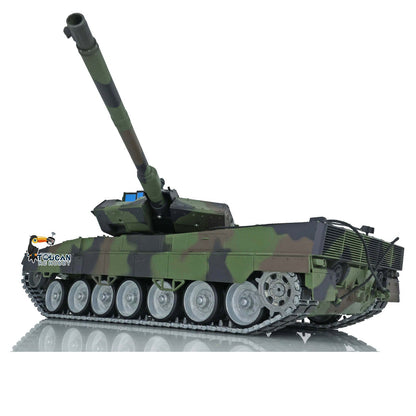 TOUCAN RC HOBBY Henglong 1/16 TK7.0 3889 Leopard2A6 RTR RC Tank 360 Degrees Turret Barrel Recoil Smoke BB IR Metal Single Rubber Tracks Sprockets Idlers Wheels Gearbox