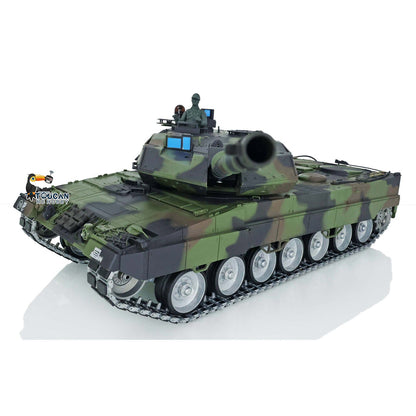 TOUCAN RC HOBBY Henglong 1/16 TK7.0 3889 Leopard2A6 RTR RC Tank 360 Degrees Turret Barrel Recoil Smoke BB IR Metal Single Rubber Tracks Sprockets Idlers Wheels Gearbox