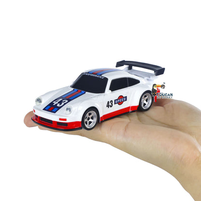 UK Stock High Speed 2.4G Mini RC Drift Car 1/43 Racing Vehicles Gyroscope 4WD Ready to Go Mini Car Toy Radio Battery Lights Model