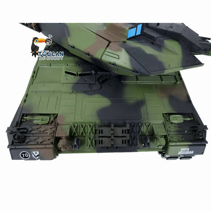 TOUCAN RC HOBBY Henglong 1/16 TK7.0 Leopard2A6 RTR RC Tank 3889 with Barrel Recoil BB IR Smoke Metal Single Rubber Tracks Gearbox Sprockets Idlers Road Wheels