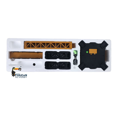 HUINA Radio Lifting Tower Crane Model 1/14 Ready-To-Go 12CH 585 2.4G Remote Controller Battery Movable Crane Body Rotary