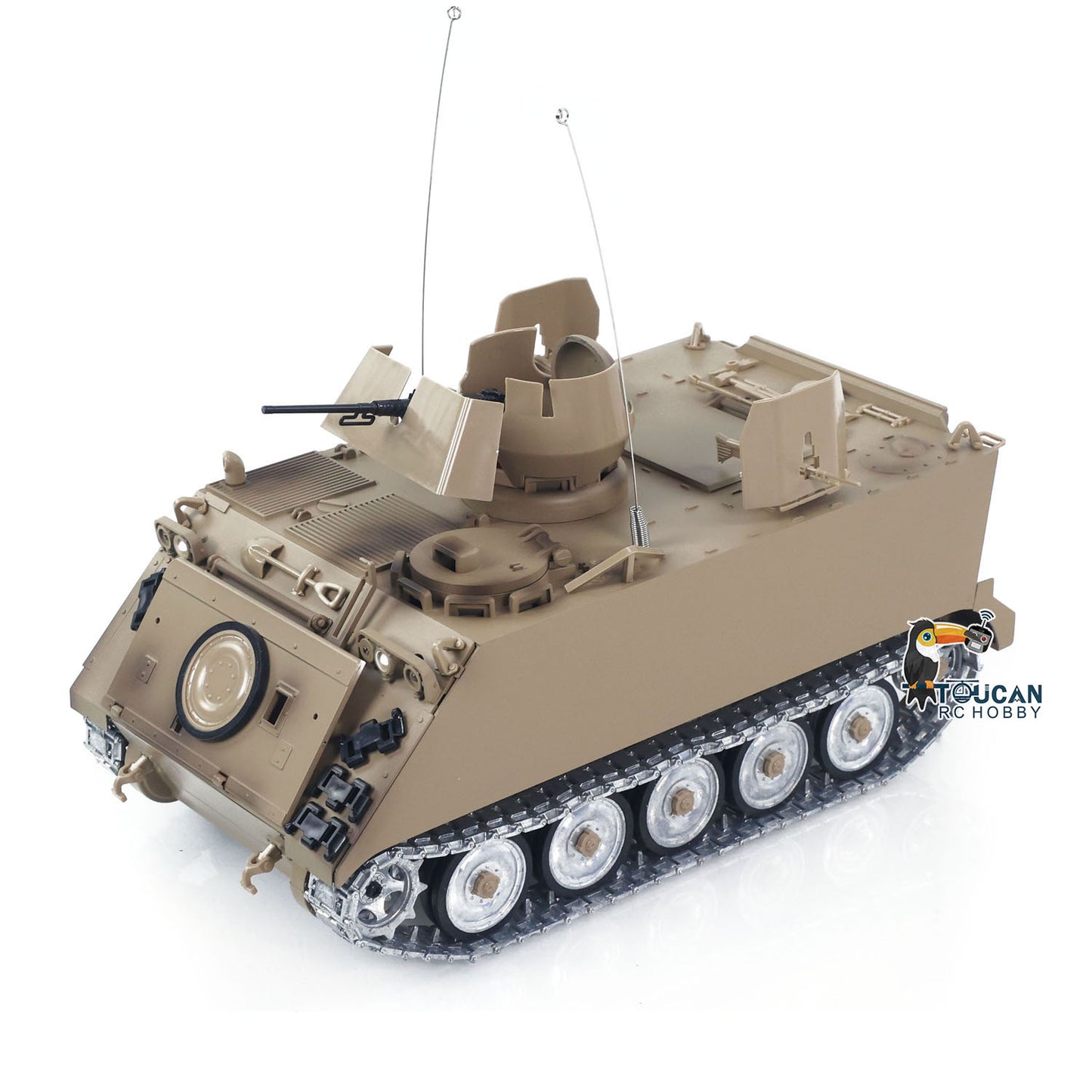 Fast Free Shipping TD 1/16 RC Tank M2412-B M113A1 ACAV 360 Turret Rotation Infrared Metal Wheels Gearbox Smoke Unit Radio Control Military Model