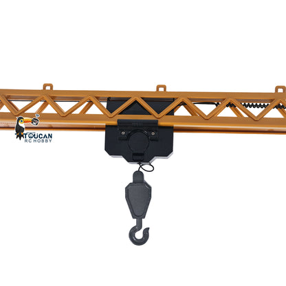 HUINA Toys Radio Lifting Tower Crane Model 1/14 Ready-To-Go 12CH 585 Gift 2.4G Remote Controller Battery Movable Crane Body Rotary